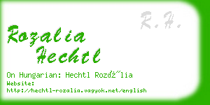 rozalia hechtl business card